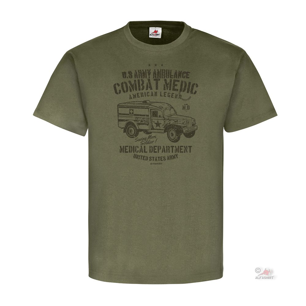 US Army Ambulance WW2 USA America GI Army - T Shirt # 25796