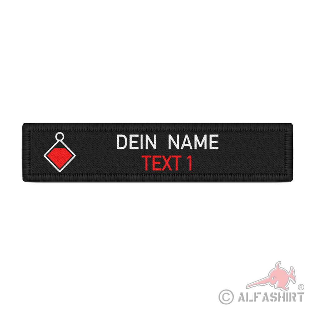 Truppführer Namen-Schild Patch Feuerwehr Rettungdienst personalisierbar #40666