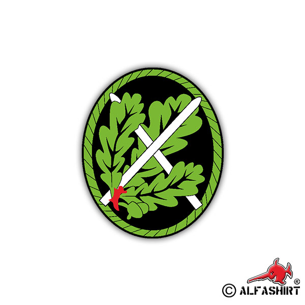Aufkleber/Sticker Ski Jäger Wappen Abzeichen Auszeichnung Medallie 6x7cm #A1011