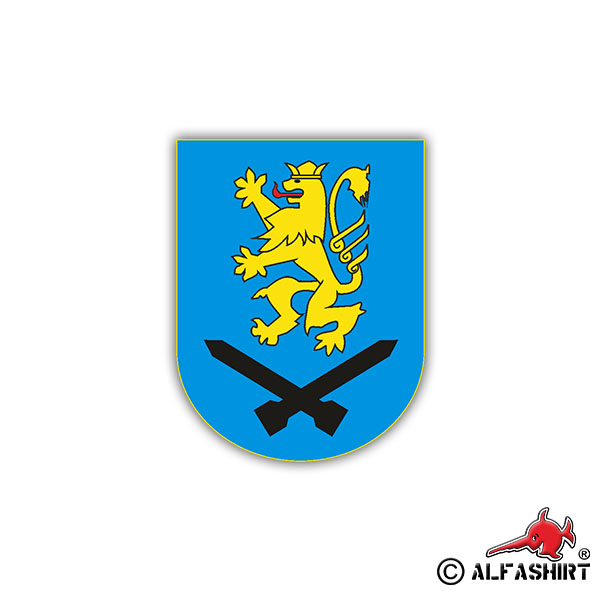 Sticker RakArtBtl 132 Crest Badge Artillery 7x6cm A1123