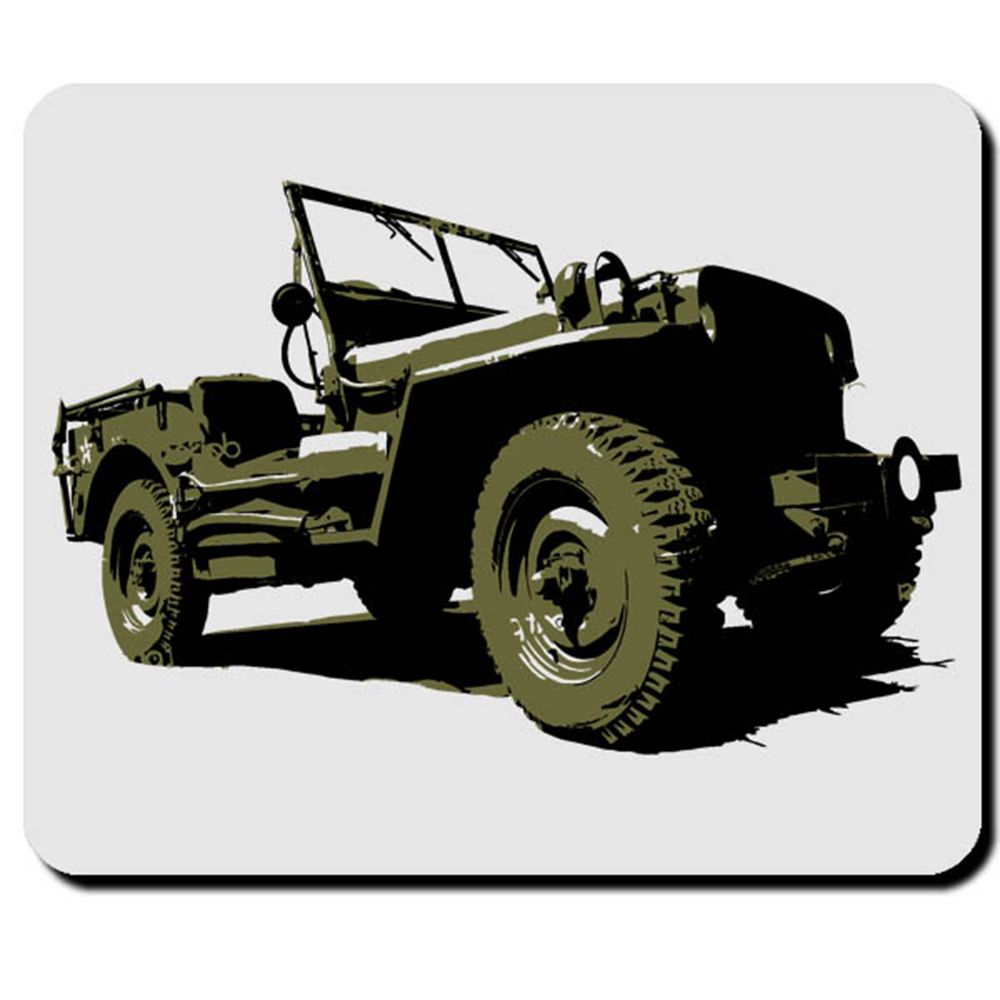 Offroad Vehicle Geländewagen Wk US Armee Amerikanischer Suv - Mauspad PC #16587