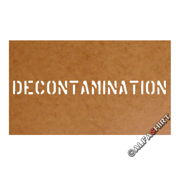Decontamination USA stencil stencil oil carton paint stencil 2.5x28cm # 15223