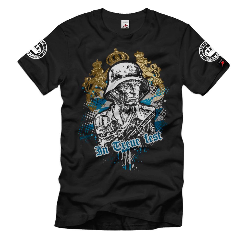 Kingdom of Bavaria WW1 IN TRUE FEST Flag Helmet Koppel T-Shirt #40557