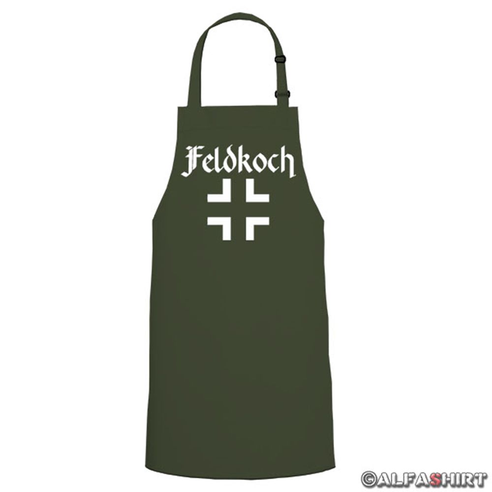 Feldkoch Balkenkreuz kochen grillen - Kochschürze / Grillschürze #6146