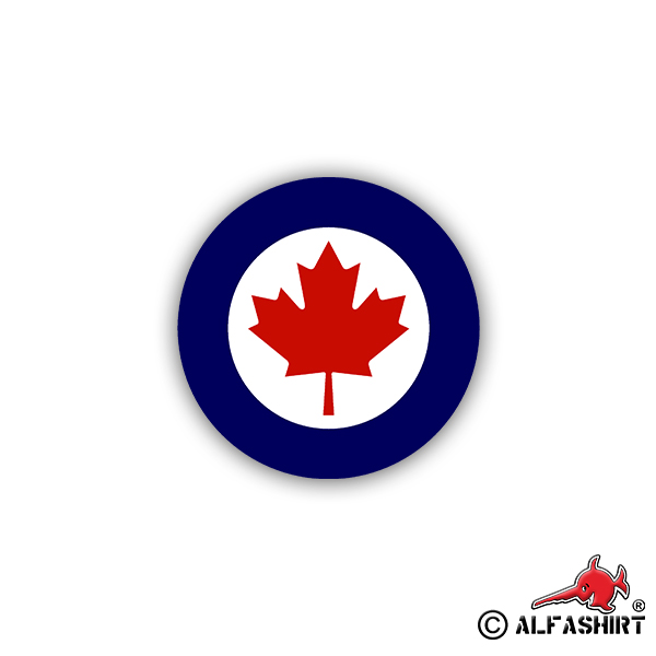 Sticker Kokarde Canada Royal Canadian Air Force Army 7x7cm A2115
