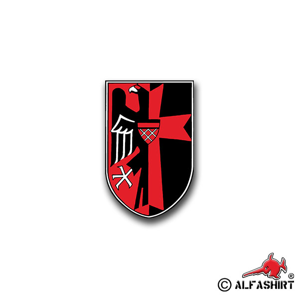 Aufkleber/Sticker Sudetenland Polen Heimat Wappen Abzeichen 5x7cm A827