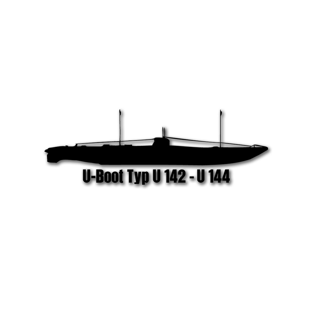 Wandtattoo U-Boot Typ U 142 - U 144 Unterseekreuzer Werft tauchfähiges #A6195