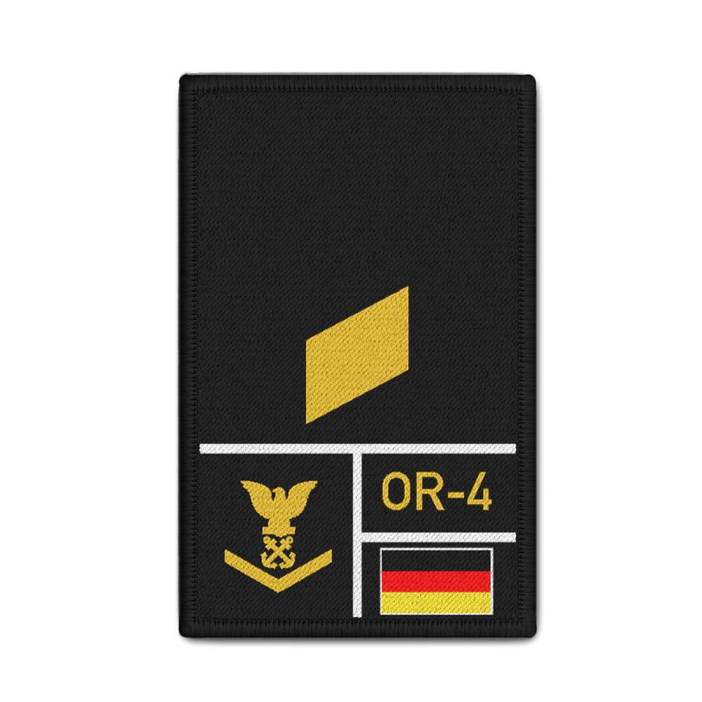 Rank Patch Bundeswehr Heer Luftwaffe Marine Schwarz #BW-Patch