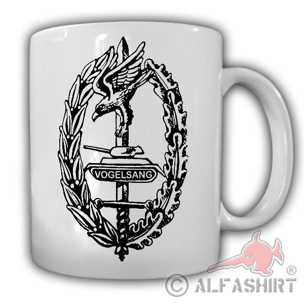 Tasse Vogelsang Camp Reservist Ordensburg Eifel Belgier Abzeichen #18405