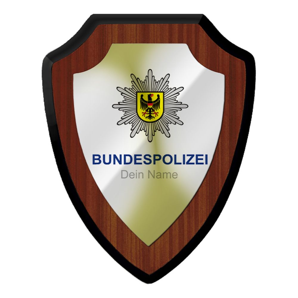 Wappenschild Bundespolizei Personalisiert Name BGS Drogenkontrolle GSG9 #47238