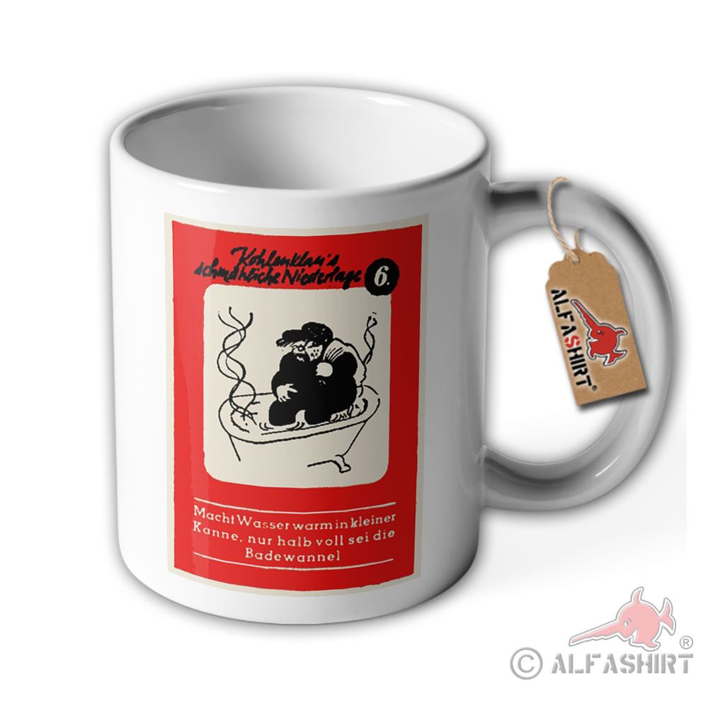 Tasse Kohlenklau Bild 6 geht um ! Fasst Ihn ! Warnung vor Dieb ! Becher #40423