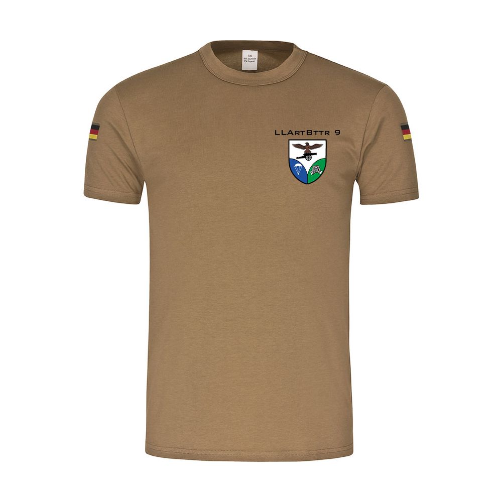 Bw Tropen LLArtBttr 9 Airborne Artillery Battery 9 Bundeswehr T-Shirt #40823