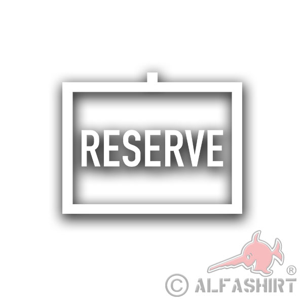 Tactical Sign Reserve Bundeswehr Sticker Symbol BW Waistband 10x8cm # A4496