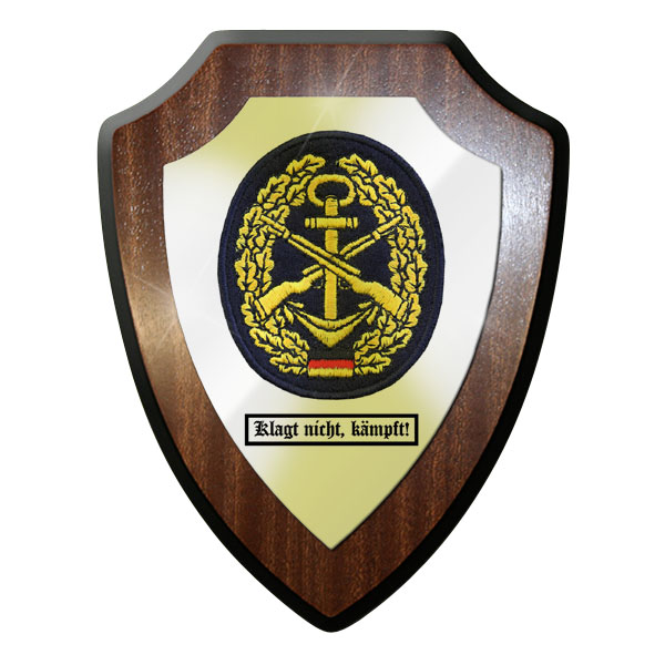 Wappenschild - Klagt nicht, kämpft! Marinesicherung Kräfte MSK - #11758