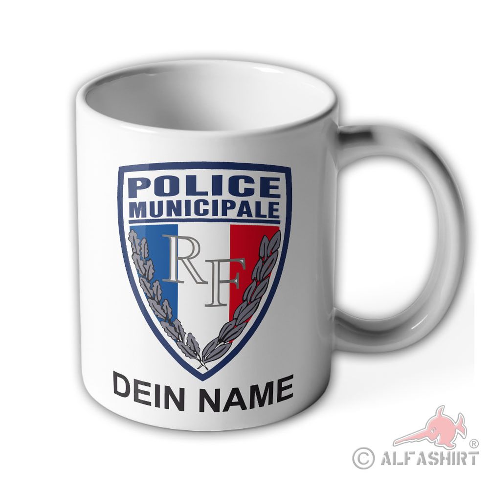 Personalized cup France France Police Municipale City Police #43441