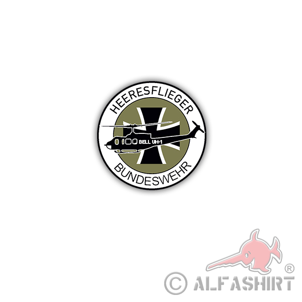Army aviator Bundeswehr Bell UH-1 Army BW Bückeburg Fritzlar Patch 7x7cm # A3630