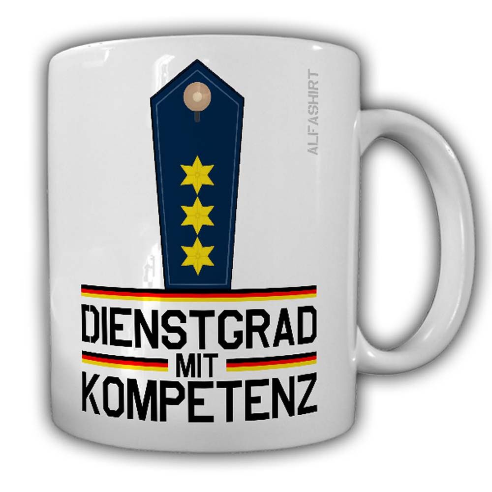Dienstgrad mit Kompetenz Polizeidirektor Tasse Kaffeebecher Police MP  #24167