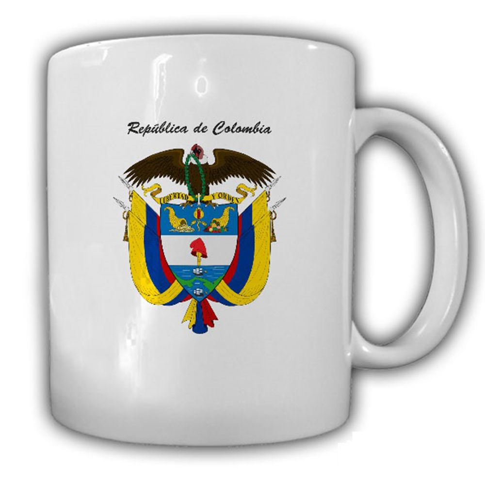 Wappen von Colombia República de Columbia Republik Wappen - Tasse #13648