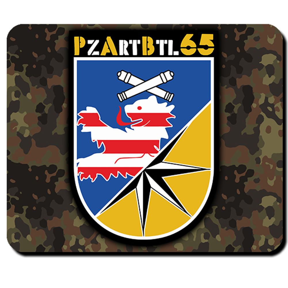PzArtBtl 65 Panzerartilleriebataillon Wappen Panzer Emblem BW Mauspad #5431