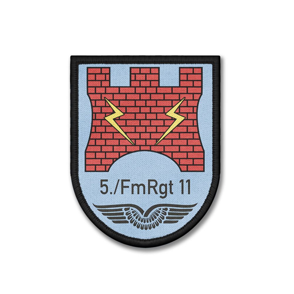 Patch 9x7 Crest 5.FmRgt 11 Bundeswehr Signal Corps Air Force #46361