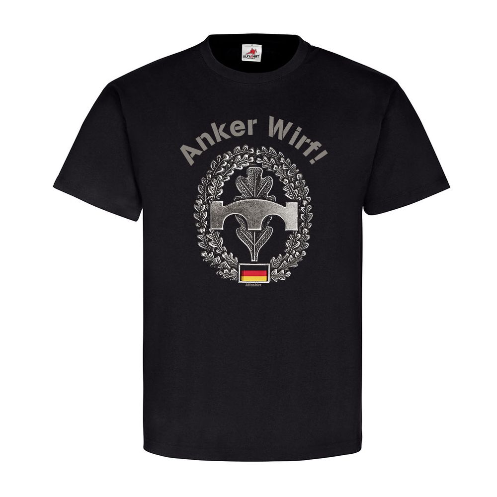 Anker Wirf Pioniertruppe Emblem Truppengattung Heer Pioniere T Shirt #20636