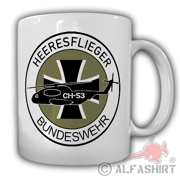 Heeresflieger BW CH35 Heer BW Bückeburg Fritzlar Wappen - Tasse #18101