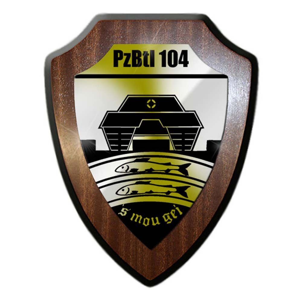 Wappenschild Panzerbataillon 104 Bundeswehr Pfreimd Leopard Panzer Wappen #24465