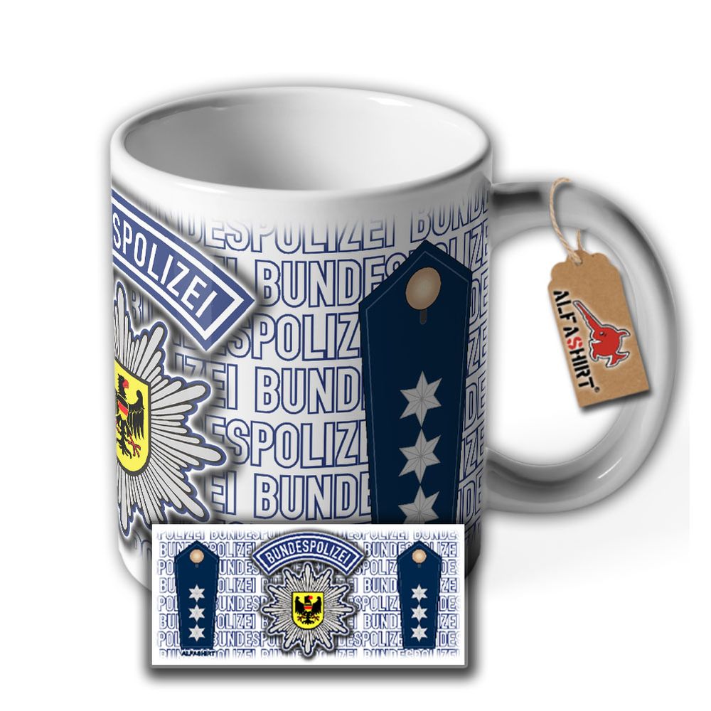 Police Chief Commissioner Federal Police BPOL PHK Design Rank Cup # 29137