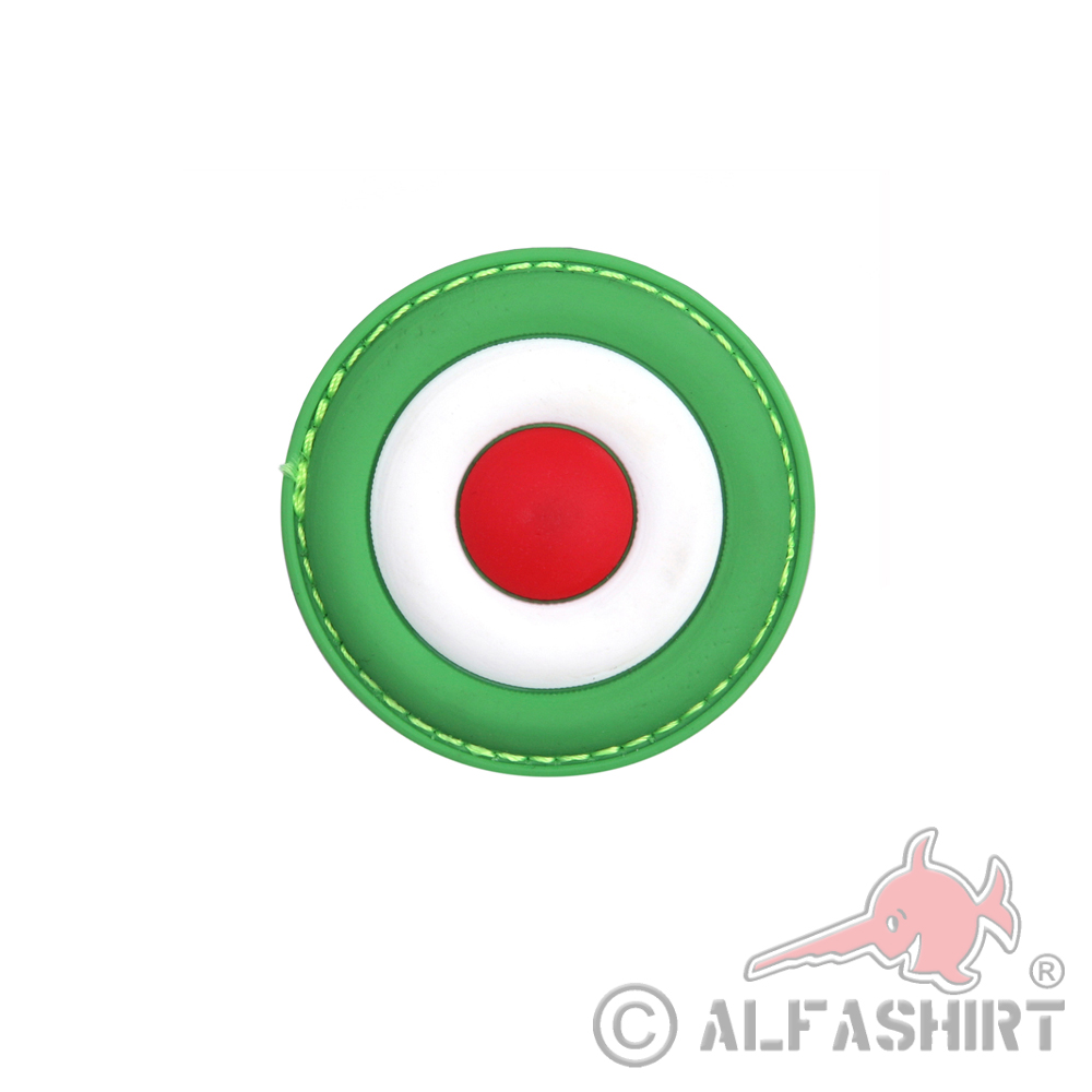 3D Rubber Italia Air Force Patch Italien Rom Abzeichen Alfashirt 4  x 4 cm#26994