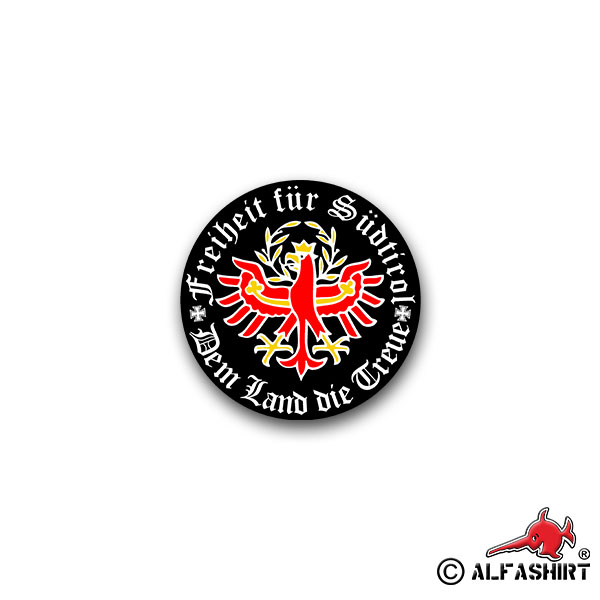 Aufkleber/Sticker Freiheit für Südtirol Treue Italien Bündnis 7x7cm A1721