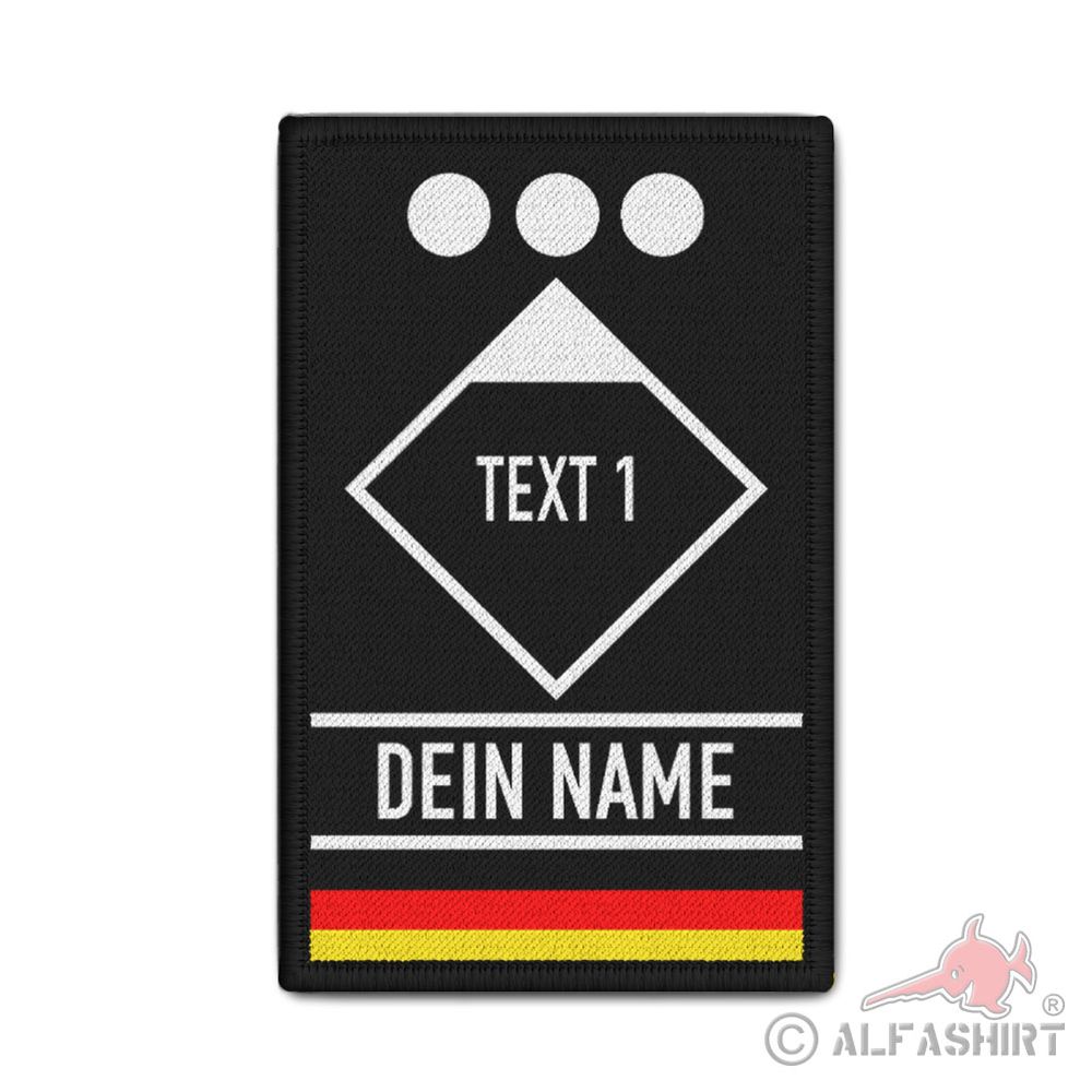 Patch personalisiert Feuerwehr Taktische Zeichen Zugführer#41368