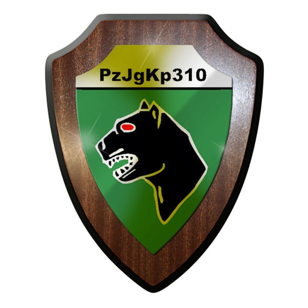 Wappenschild Panzerjägerkompanie PzJgKp 310 schwarzer Bw Militär #8356