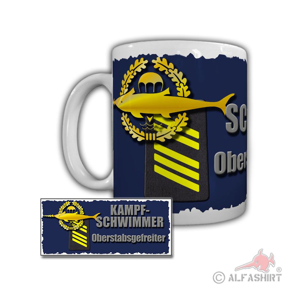 Cup fighter swimmer staff commander Warnemünde special forces Bundeswehr # 29253