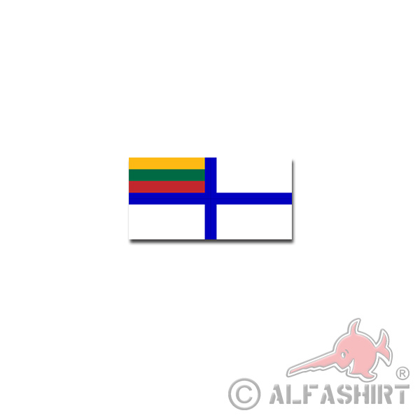 Litauische Kriegsmarine Aufkleber Sticker Streitkräfte Litauen 10x5cm#A4264