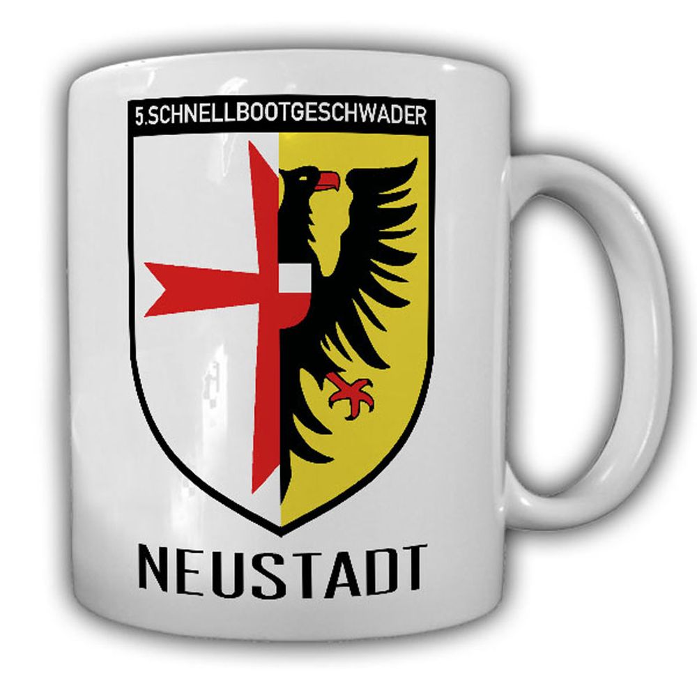 5 Schnellbootgeschwader SG Abzeichen Neustadt S-Boot Marine Tasse Kaffee #23623