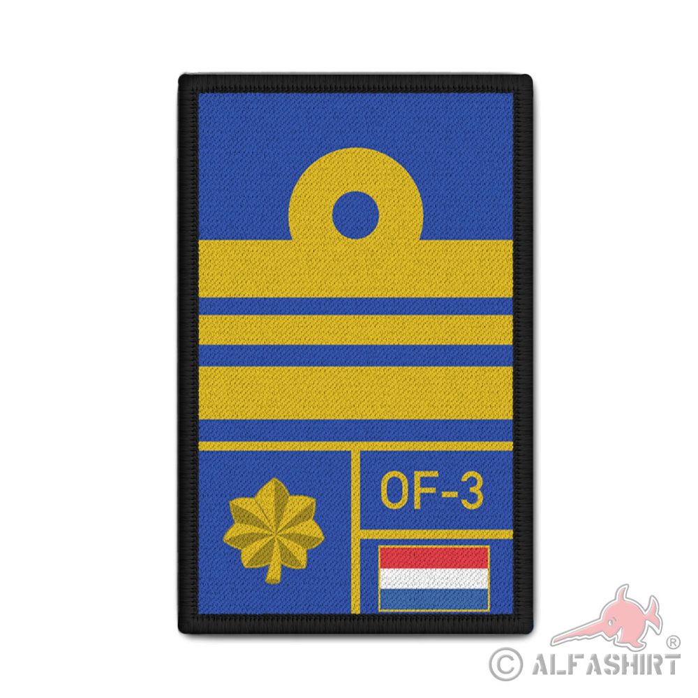 Rank Patch Nederland Koninklijke Marine Majoor Major Netherlands Marine #43456