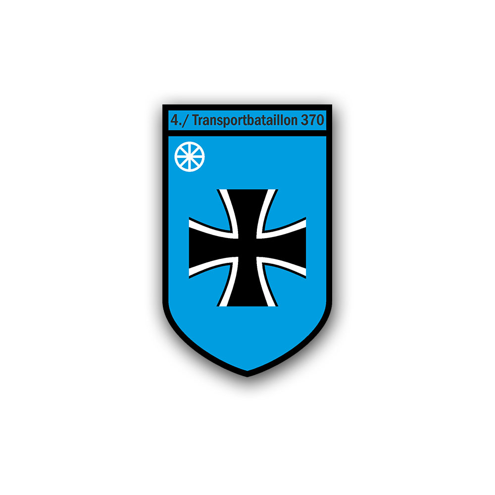 Aufkleber/Sticker 4 Transportbataillon 370 TrspBtl Hochwald Kaserne 4x7cm #A2330