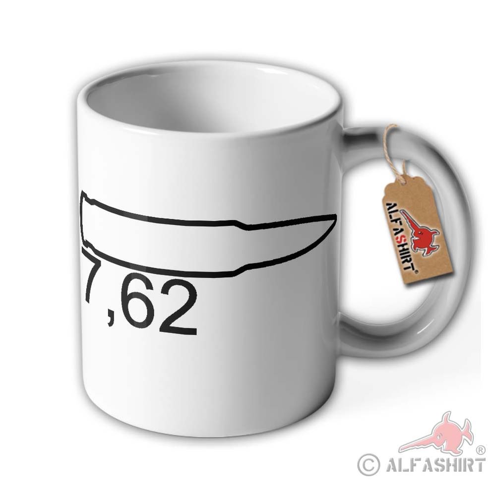 7,62 Kaliber Natokaliber Nennkaliber Hülse Bundeswehr MG Full Metal Tasse #1847