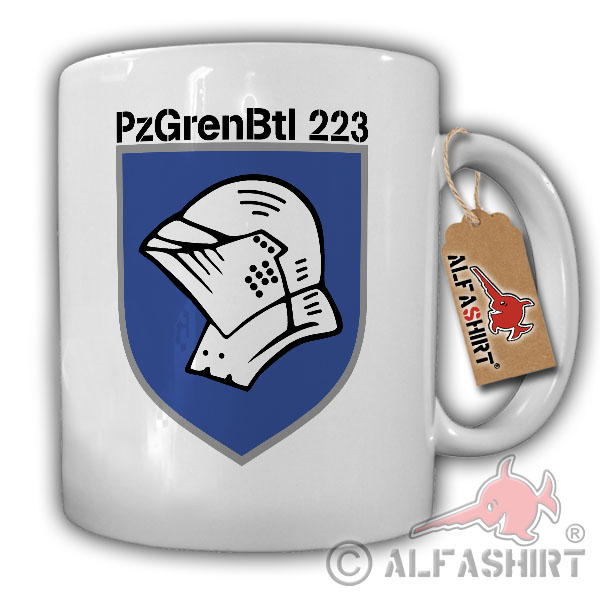 Cup PzGrenBtl 223 Panzergrenadierbataillon 223 BW Coat of Arms Company # 17879