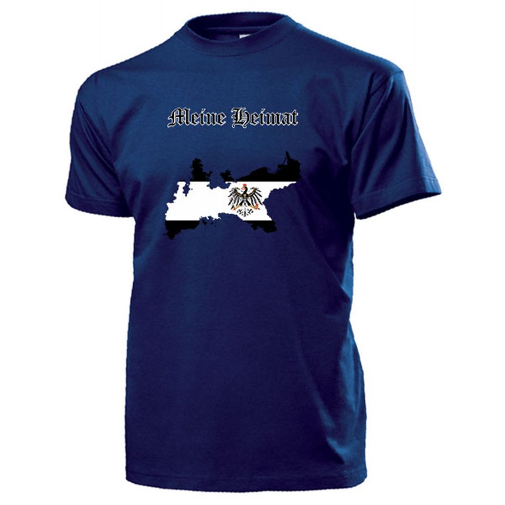 Meine Heimat Preußen Preußenadler Landkarte Wappen Deutschland - T Shirt #13162