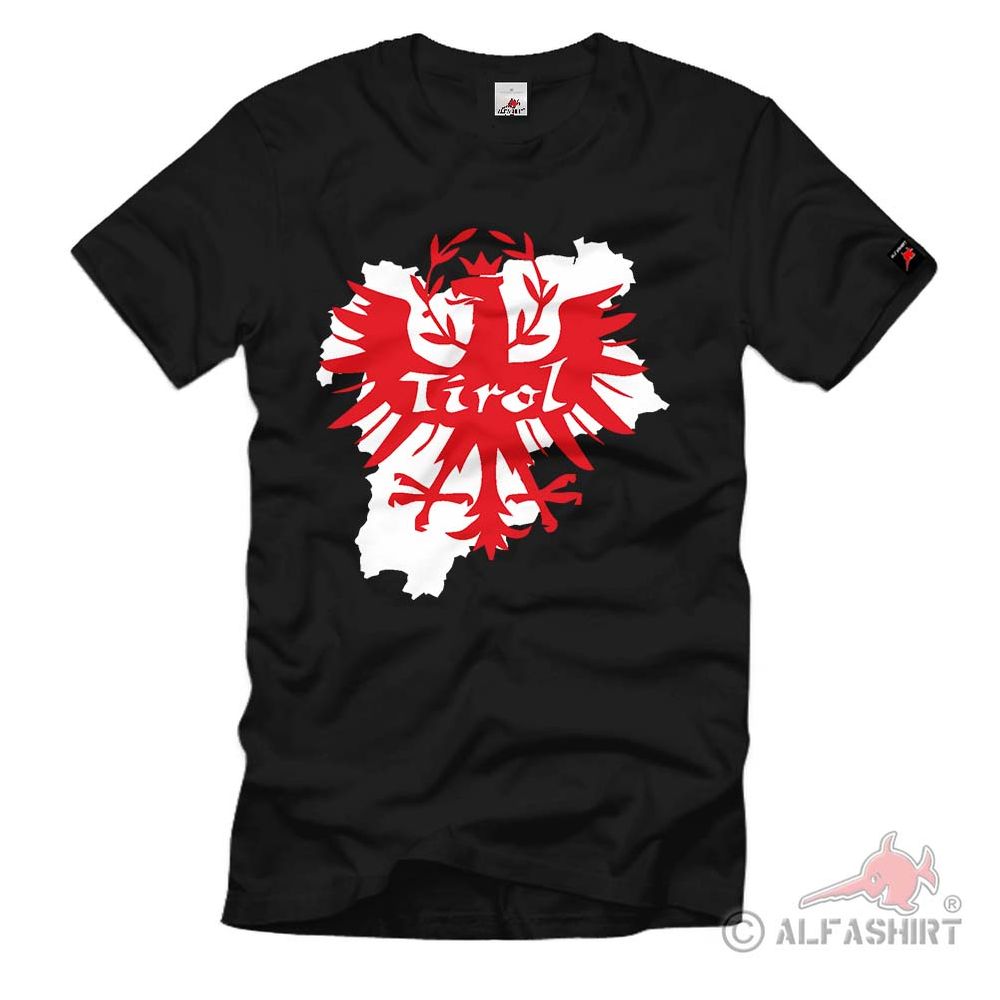 Tyrol eagle map heraldic animal emblem badge t-shirt # 286