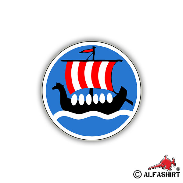 Sticker Viking Ship Battleship Sticker 6cm A784