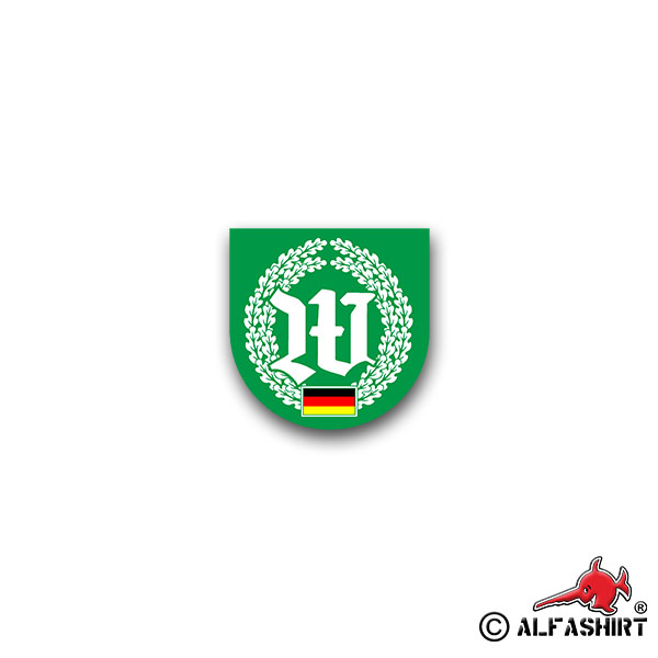 Aufkleber/Sticker Wachbtl BMVg Wachbataillon Bundesministerium 7x7cm A1383