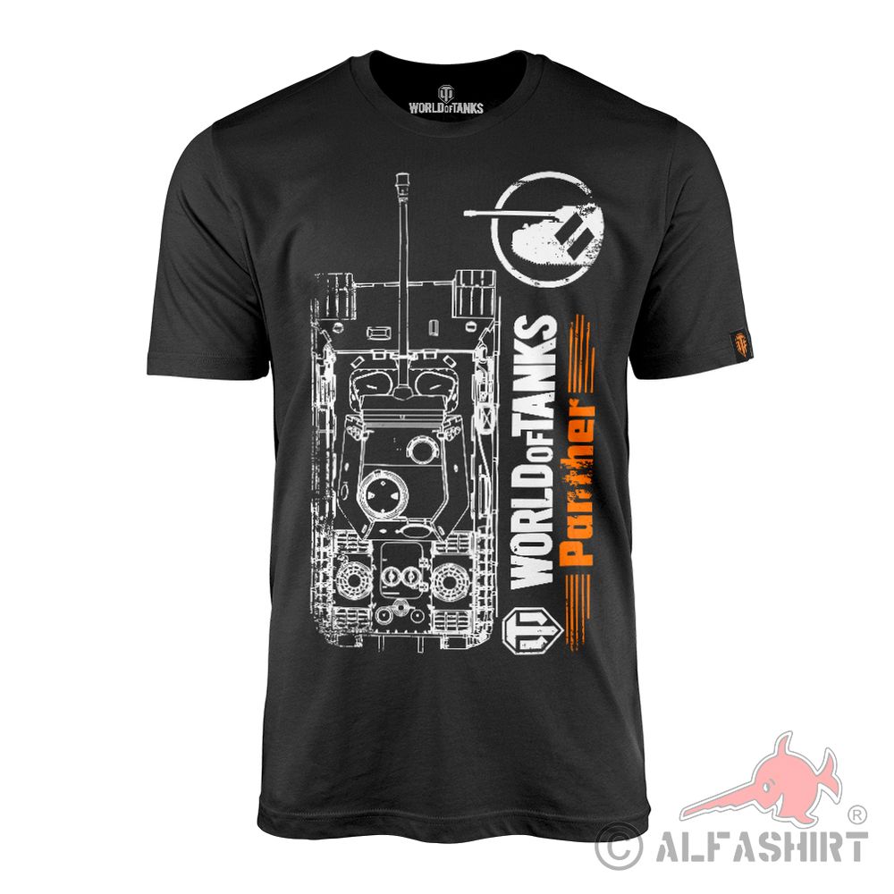 WOT Panther World of Tanks Blaupause Prototyp mittlerer Panzer T-Shirt #42003