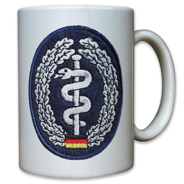 Sanitätstruppe Sanitäter Erste Hilfe Bundeswehr Barettabzeichen - Tasse #11430