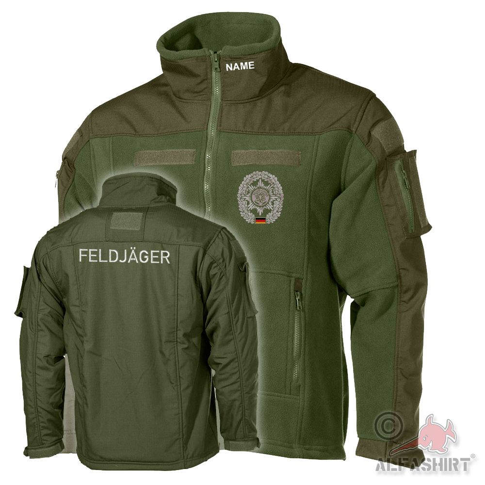 Combat Fleecejacke Feldjäger MP Military Police Barett-Abzeichen #44055