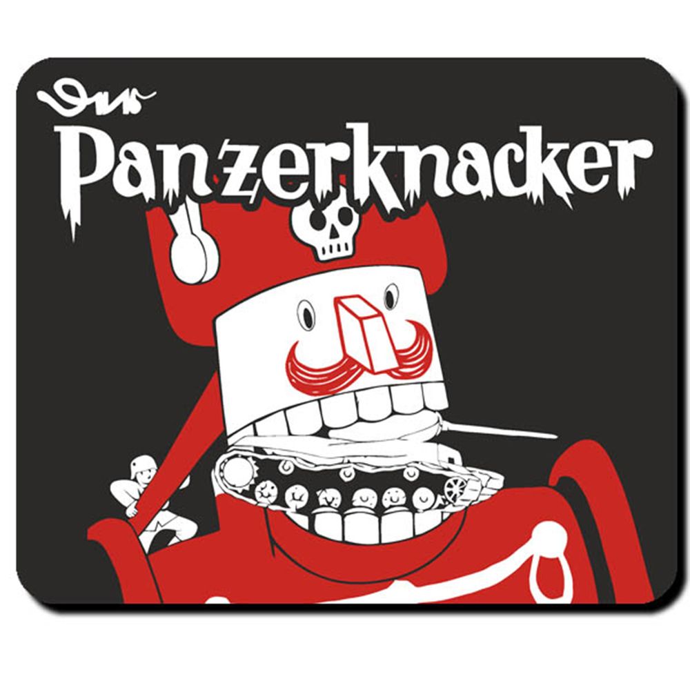 Panzerknacker Comicfigur Infanteristische Panzerbekämpfung Mauspad #16574
