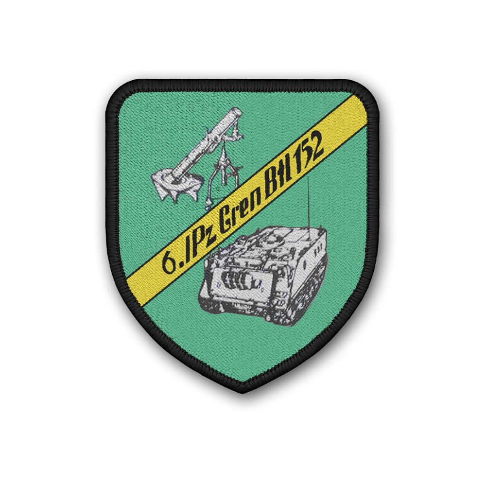 Patch 75x65 6 PzGrenBtl 152 Panzergrenadier-Bataillon Kompanie Bundeswehr #34650