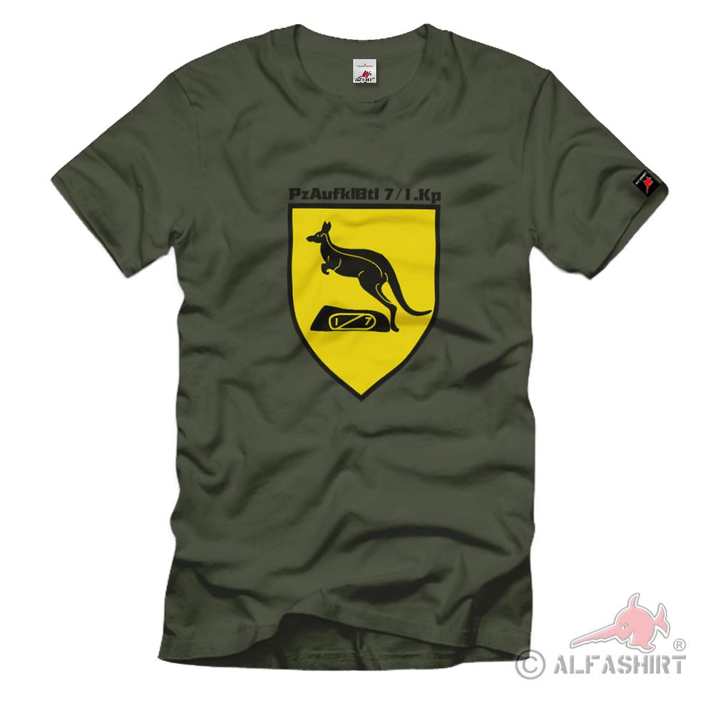 Pzaufklbtl 7 Wappen Panzer Aufklär Bataillon Bundeswehr Wappen T Shirt #2297