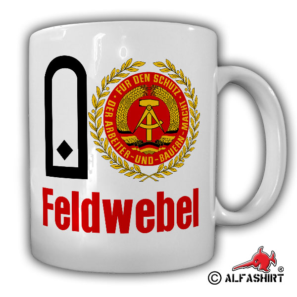 Feldwebel NVA DDR Nationalen Volksarmee LSK Luftverteidigung Tasse #17179